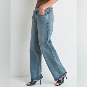 Etienne Marcel Jeans Womens Size 29 Light Wash High Rise Wide Leg